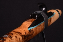 Black Oak Burl Native American Flute, Minor, Low D-3, #G10K